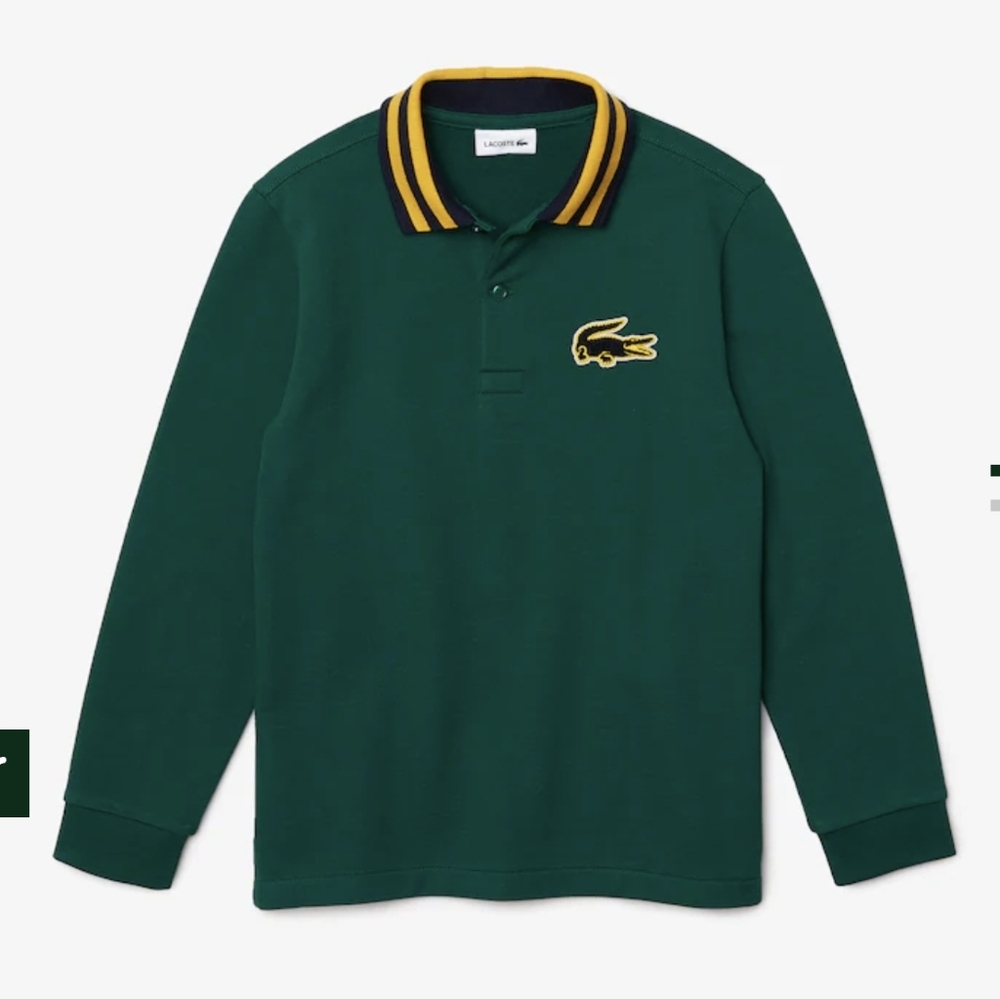 Boys Lacoste Soft Piqué Regular Fit Polo